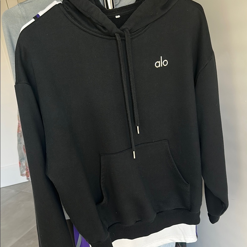 ALO Yoga Accodlade Black Hoodie Size XXS